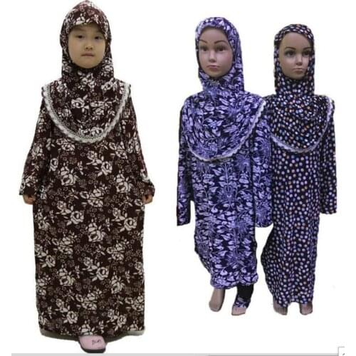 Abaya for Girls Islamic Clothing Kids Dubai Muslim Kids Abaya Modest FashionTurkey Clothes Moroccan Djellaba Kimono Hijab Abai