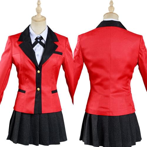 Anime Kakegurui Compulsive Gambler Cospaly Jabami Yumeko Costumes Japanese Uniform Skirt Suit Halloween Carnival Cosumes