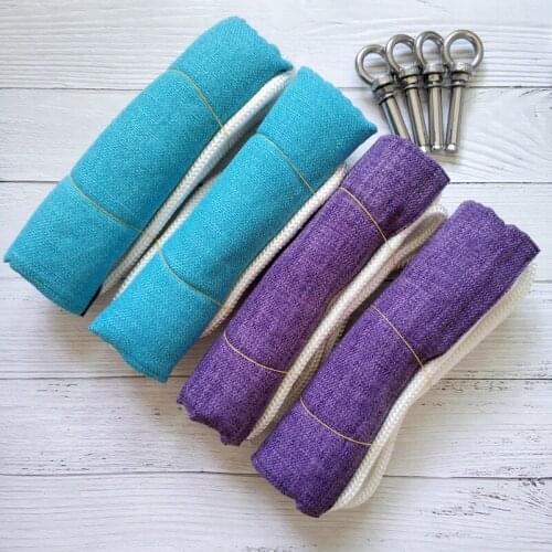 Anti-Gravity Yoga Wall Rope Full Set Yoga Auxiliary Wall Rope Yoga Lanyard Hanging Belts Suspension Yoga Sling 4 Rope 4 Bolts