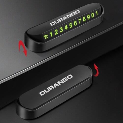 Car Temporary Stop Sign Parking Card Telephone Number Card Plate for Dodge Durango Journey Charger Jcuv Caliber Challenger