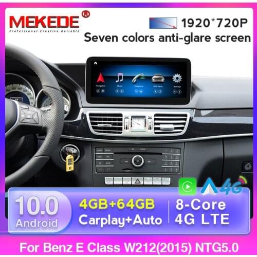 Android 10 8 Core 4G LTE Car GPS Navigation Multimedia Player for Mercedes Benz E Class W212 E200 E230 E260 E300 S212 2009-2015