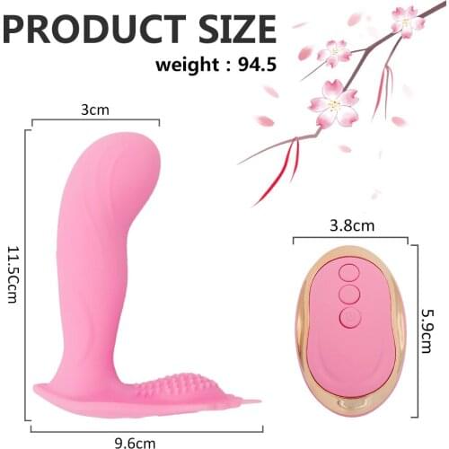 Wireless Remote Dildo Vibrator Panties Wearable For Women Clit Stimulator Adult Sex Shop Female Clitoris Masturbator Erotic Toy