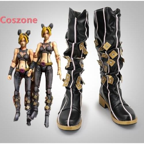JoJos Bizarre Adventure Stone Ocean Jolyne Cujoh Cosplay Shoes Boots Halloween Costume Accessories