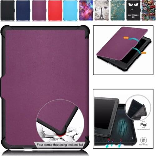 Case For Kobo Clara Clear HD PU Leather TPU Smart Wake Up Stand Cover For Kobo Clara Clear HD 6''Case Cover Capa Fundas