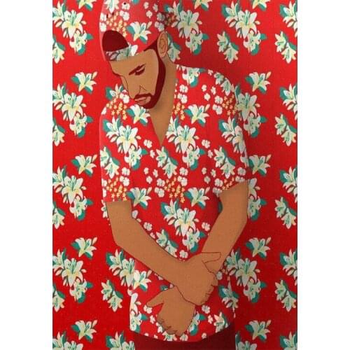 D0785 Drake Hip Hop Rap Music Star Silk Fabric Poster Art Decor Indoor Painting Gift