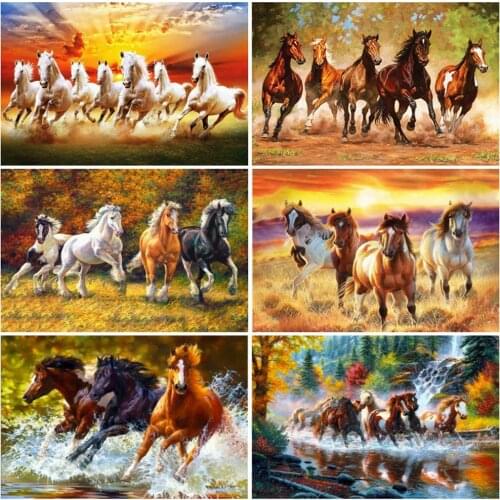 EverShine Diamond Painting Full Square Drill Animal Mosaic Kits Diamond Embroidery Horse Cross Stitch Rhinestones Art Needlework