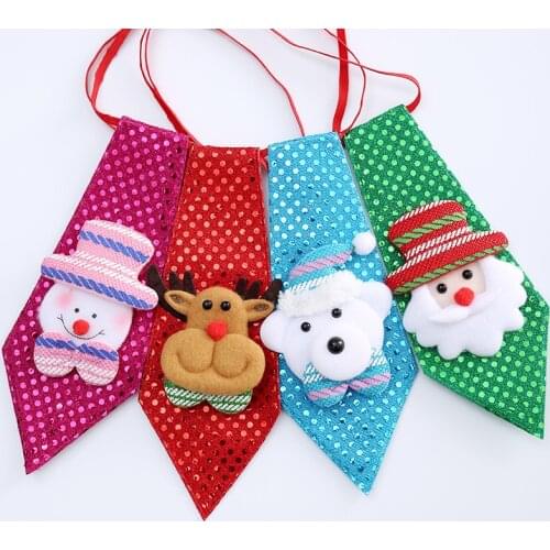 20/50 Pc Pet Accessory Christmas Santa Claus Snowman Shining Pet Dog Cat Bowtie Necktie For Small Medium Dog Holiday Supplier