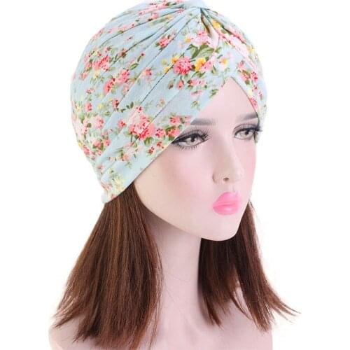 Head Scarf Headwraps For Women Fashion Cotton Pastoral Style Fold Headscarf Hat Indian Hat Fashion Hat Chemotherapy Hat 44