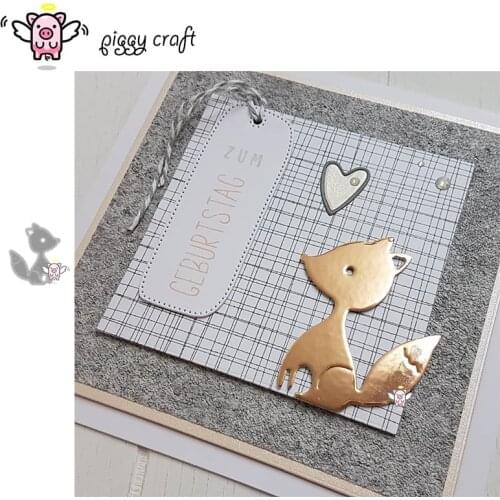 Piggy Craft metal cutting dies cut die mold New Fox decoration Scrapbook paper craft knife mould blade punch stencils dies
