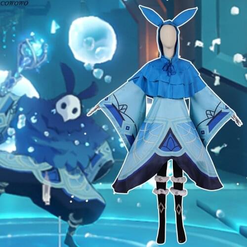 [Customized] Anime! Genshin Impact Hilichurl Abyss Mage Game Suit Uniform Cosplay Costume Halloween Party Role Play Outfit NEW