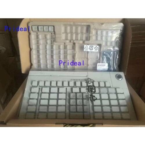 Prideal New Keyboard FOR ibm 67 Printer whole white keyboard with keyboard locks large in stock