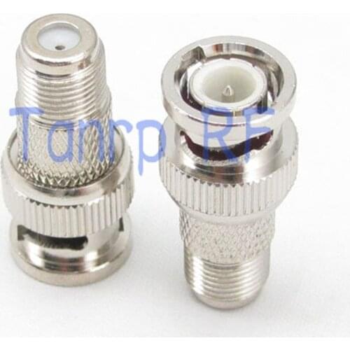 Wholesale F female jack to BNC male plug Straight RF connector Adapter for Antenna Router