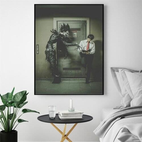 Death Note Cosplay Latest Hottest Movie Poster Painting On Canvas Bedroom Black White Wall Art Decoration Pictures Home Decor