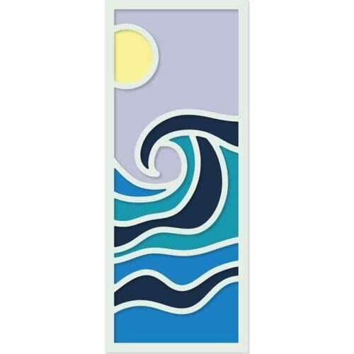 Cutting Dies Bstract Seascape Slim Cover To Dcoration For DIY Scrapbooking Embossing Album Paper Cards Dies 2021New