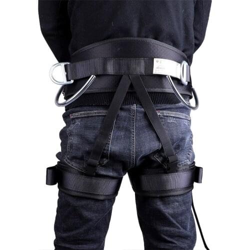 Working Aloft Thickness Climbing Rock Harness Adjustable Half Body Protection Belt Climbing Harness Waistband
