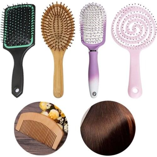 Paddle Hair Brushes Hollow Out Wet Dry Detangling Scalp Massage Comb for Long Short Thick Thin Curly Straight Wavy Hair