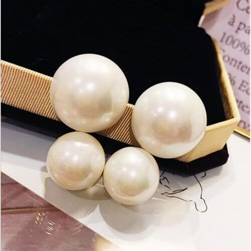 SHIFEEL 2018 New Korea Retro Big Pearl Earrings Temperament Simple Personality Pendients For Women Jewelry