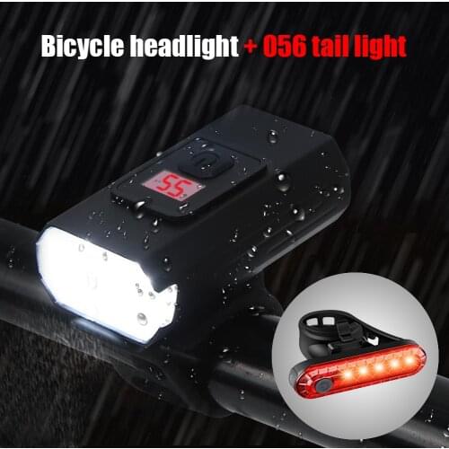 LED MTB Lamp Bike Cycling Front Tail Lamp 10W 700LM 6 Modes Power Display for Outdoor Cycle Biking Entertainment