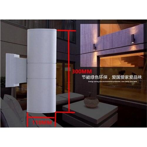 Outdoor Lighting Waterproof 20W COB LED Wall Lamps Dimmable AC110V 220V up&down LED Corridor Path Porch Garden Yard Wall Light