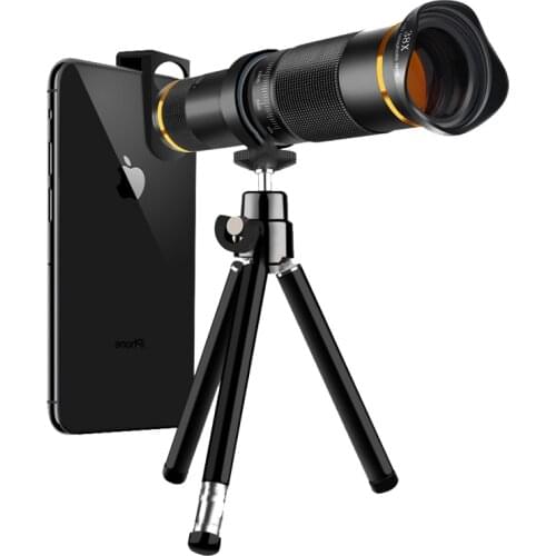 38X Telecope Lens 4K HD Universal Telephoto Phone Camera Lens for iPhone Smartphone Sumsung Mobile Lens Kit include Tripod