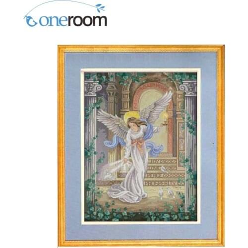 Top Quality Lovely Counted Cross Stitch Kit Millennium Angel Goddess and Dove Doves dim 387