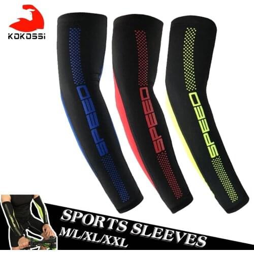 KoKossi 2PCS Cycling Protector Arm Sleeve Warmer Bike Bicycle Basketball Running Arm Sleeves Men Women Sports Arm Warmers Cover