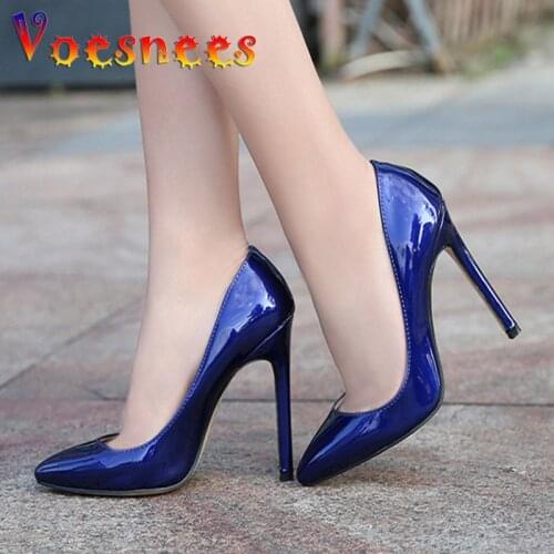 Women Pumps Silver Sexy High Heels 11CM Shoes Women Stilettos Fashion Luxury Wedding Party Shoes Big Size 35-44 chaussures femme
