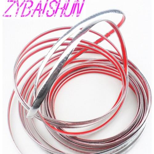 ZYBAISHUN 10mm x 15m DIY Car Stickers Chrome Strips for Citroen C-Quatre C-Triomphe Picasso C1 C2 C3 C4 C4L C5 Elysee/DS-series