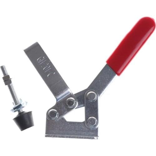 1PCS 100KG 220LB Holding Capacity Metal Clamping Clamp Vertical Type Toggle Clamp Rod Vertical Welding Clamps ;Support 45mm