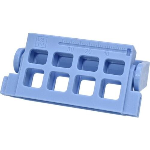 16 Holes Dental Endodontic Root Canal File Holder for Dental Files Drill Disinfection Cleaning Box Round Endo Stand Green