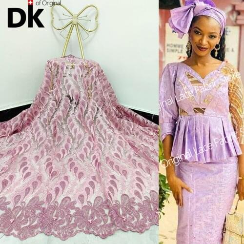 2.5 Yards Best Selling Swiss Voile Laces African Net Lace Fabric Nigerian French Material 2021 High Quality Tulle cord Lace