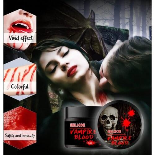 2021 Simulation Blood Halloween Masquerade Props Cosplay Fancy Dress Party Make up for Men Women Kids 50g
