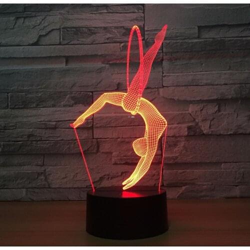 Eurhythmics 3D Lamp 7 Colors Led Night Lamps For Kids Touch Led Usb Table Lampara Lampe Baby Sleeping Nightlight Drop Shipping
