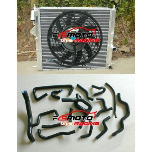 Aluminum Radiator + Silicone Hose For Renault Clio Williams 19 16S 16V F7P I4 1.8L 1993-1997 1994 1995 1996 & FAN