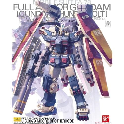 Bandai MG 1/100 FA78 Thunder universe Full Armor Gundam Card version Ver.ka Assemble Action Figure Brinquedos Model