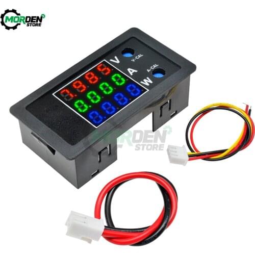 Digital Voltage Detector Watt Meter DC 100V 10A 4-digit high precision voltmeter ammeter for Auto car Multi-function volt meter