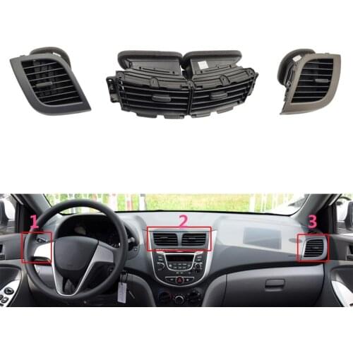 For Hyundai Verna 2010 2011-2013 Interior Centre Console Air Conditioning Air Outlet Conditioner Air Vent Grilling Panel