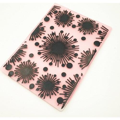 10.5x14.5cm sea urchin Embossing folders Plastic bump Scrapbooking DIY Template Fondant indentation Cake Photo Album Card Make