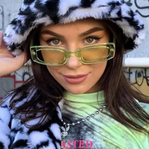 HKNA Square Sunglasses Women Vintage Cat Eye Sunglasses for Women/Men Luxury Brand Designer Sun Glasses Retro Shades Gafas