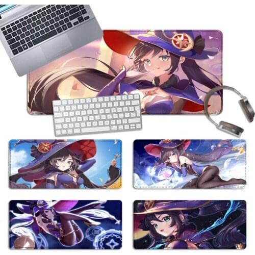 Girly Mona genshin impact Gaming Mouse Pad PC Laptop Gamer Mousepad Anime Antislip Mat Keyboard Desk Mat For Overwatch/CS GO