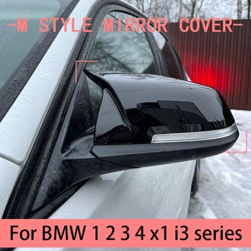 For BMW 1 2 3 4 X Series Rear View Side Mirror Cover F20 F21 F22 F23 F30 F32 F36 X1 E84 F87 M2 Carbon fiber pattern Accessories