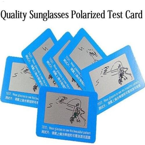 Hot 3 Pc Free Wear Glasses to check Polarized test card help you to check you Sunglasses Polarized or not CC2522