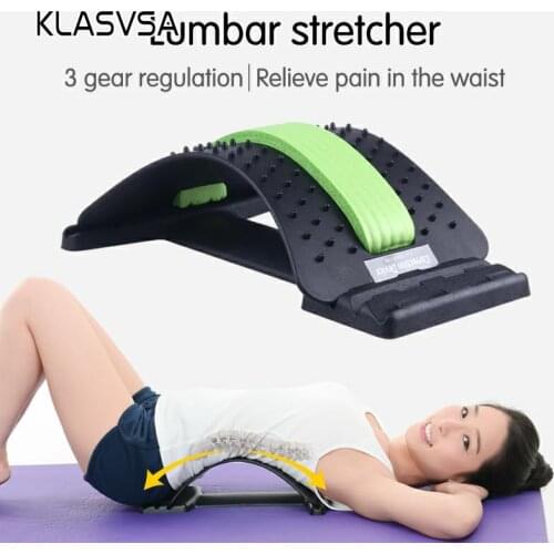 Back Stretcher Massager Neck Waist Pain Relief Magic Support Spine Massage Muscle Stimulator Relaxation Fitness Sport Dropship