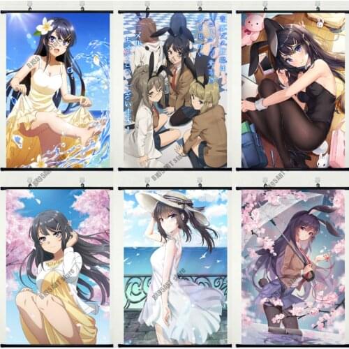 Wall Art Canvas Painting Anime Posters and Prints Rascal Does Not Dream of Bunny Girl Senpai Room Decor Pictures Home Decoration