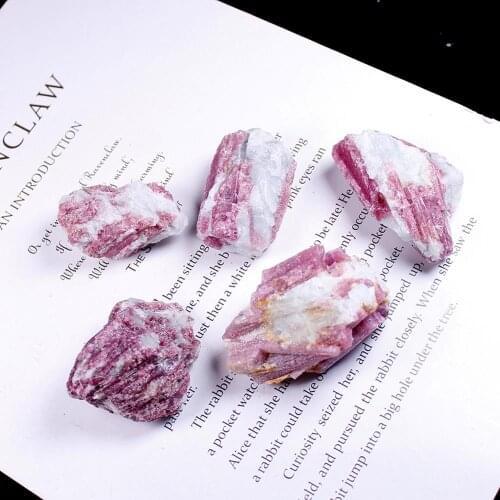 Natural Plum Blossom Tourmaline Quartz Mineral Crystal Cluster Healing Specimen 30-50g