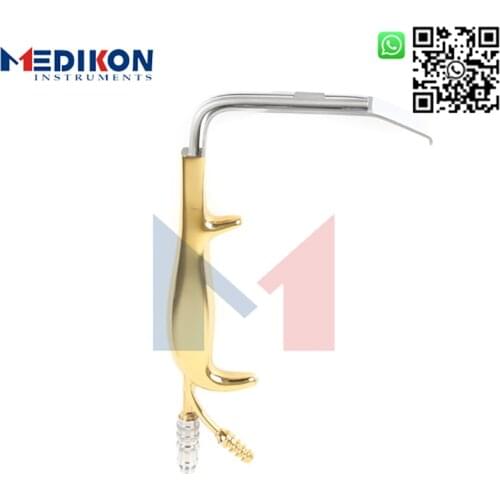 German Tebbetts Style Endoscopic Retractor with Light Breast Augmentation plastic surgery fiber optic suction instruments kits