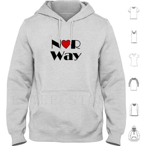 Norway Heart Hoodies Long Sleeve Norway Heart Scandinavia I Love Norway Anita Sweeney Norge Norsk