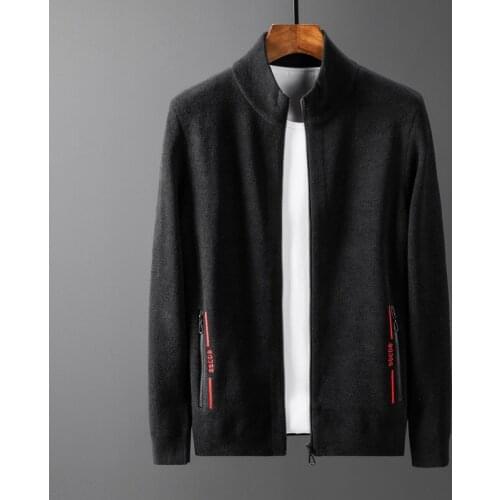 New Arrival Men Cardigan Knitwear Fashion Casual Sweater Coat Spring Autumn Mandarin Collar Plus Size M L XL 2XL 3XL 4XL