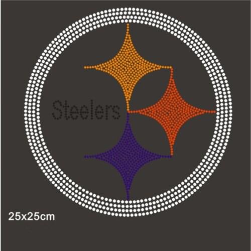 Rhinestones Heat Transfers Motif Rhinestones Custom Patches For T-Shirt Crafts 10Pieces Rhinestone Patches Clothing Appliques