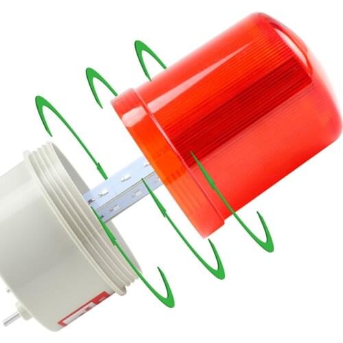 Warning Light For Automatic Swing Sliding Garage Door Opener, LED Flashing Warning Light Flasher Flash With Bracket Support